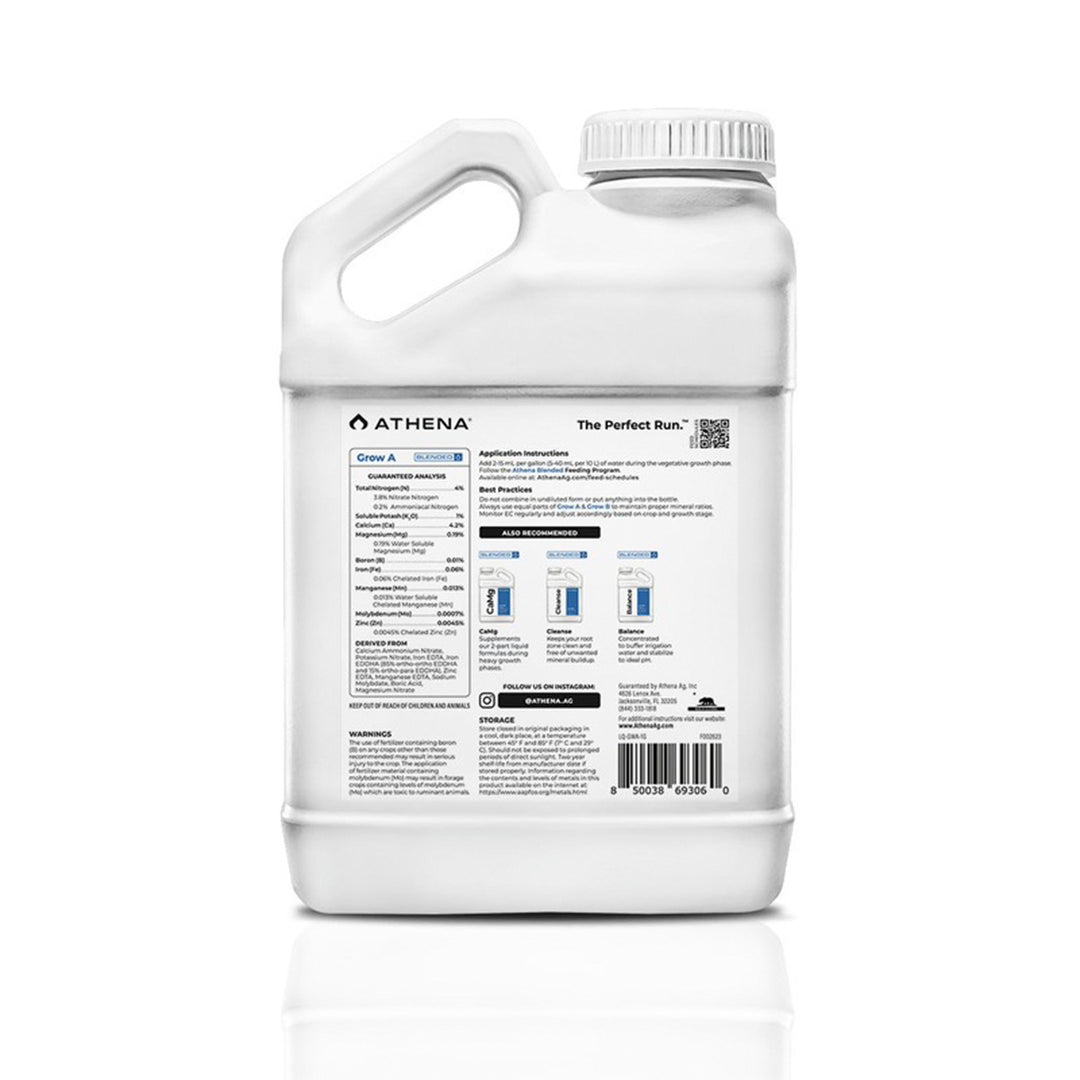 Athena Blended Line Combo Grow + Bloom Partes A + B Fertilizante Base Para Todas Las Etapas