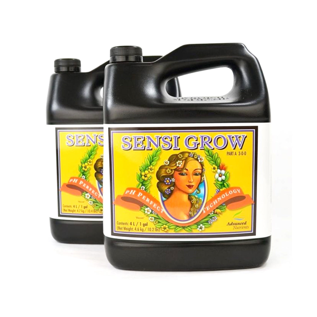 DUO SENSI GROW PH PERFECT PARTE A + B Fertilizante Base de Vegetación Nutrición Completa y Profesional