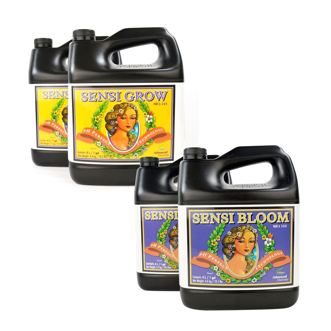 PH PERFECT SENSI SERIES GROW Y BLOOM A + B Fertilizante Base Para Ciclo Completo Nutrición Completa Para Resultados Profesionales