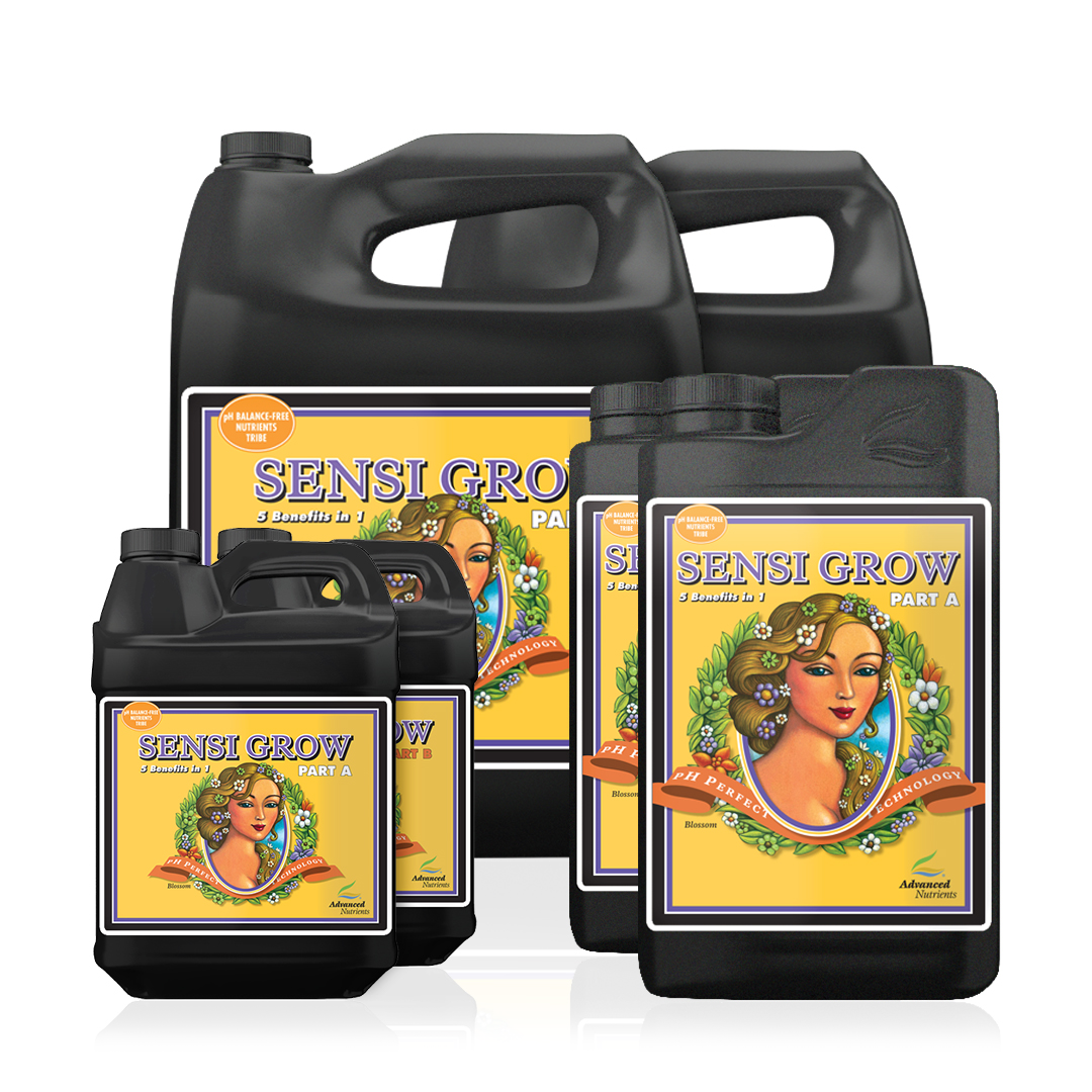 DUO SENSI GROW PH PERFECT PARTE A + B Fertilizante Base de Vegetación Nutrición Completa y Profesional