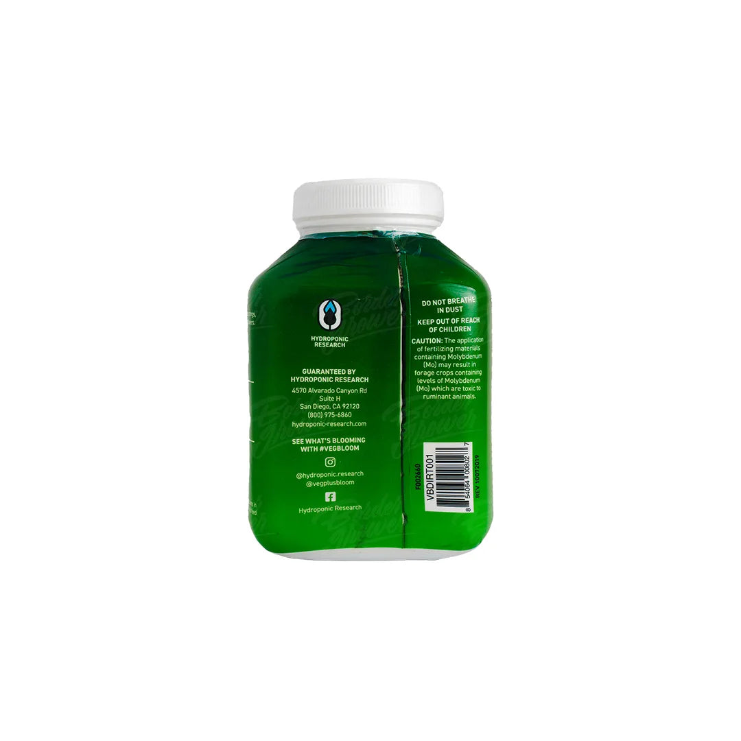 VEG+BLOOM DIRTY Nutrición Base Soluble Multi-Etapa Para Agua De Grifo Impulsa El Crecimiento De Tus Cultivos