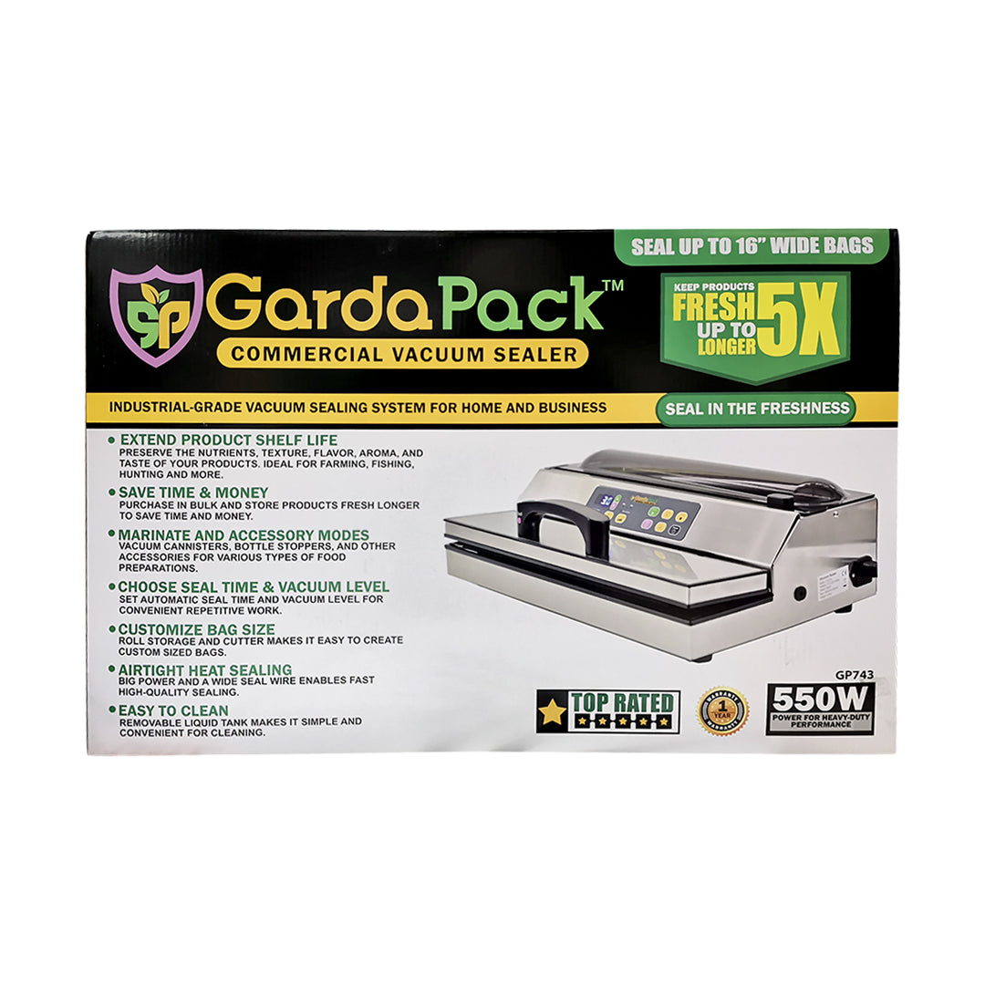 GardaPack Commercial Vacuum Sealer, 16 Inch Vacuum Sealers & Bags