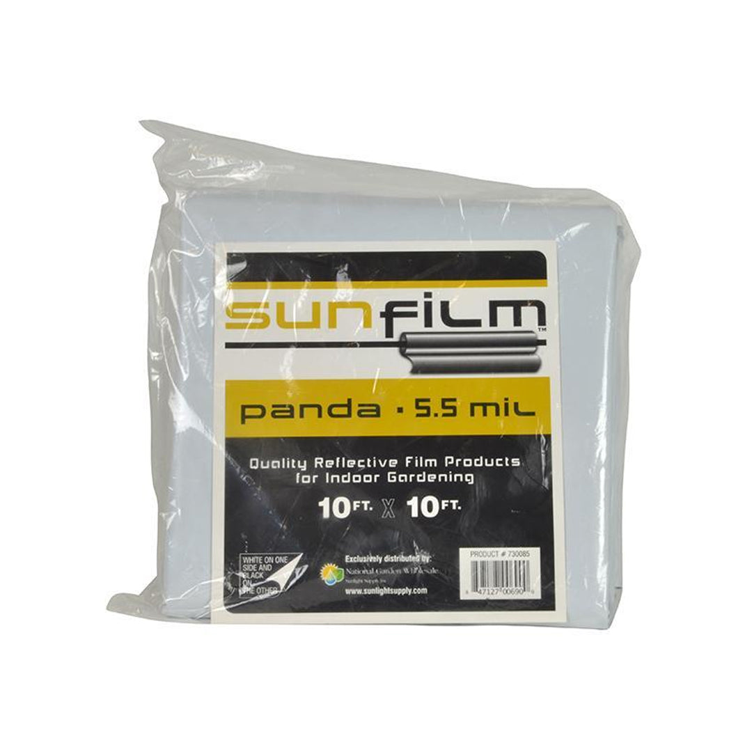 SUNFILM BLACK & WHITE Tela mylar y película de plástico 3M x 3M, 90% reflejante, extra resistente e impermeable para estación de cultivo (Malla Mylar)
